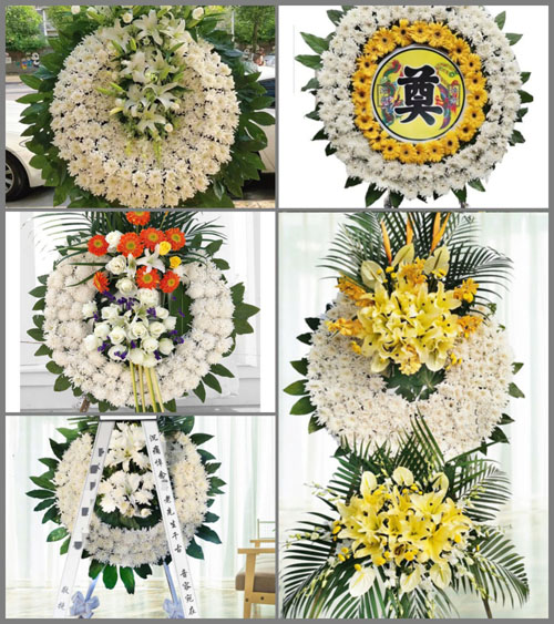 湖北孝感市大悟县东新乡村花圈速递