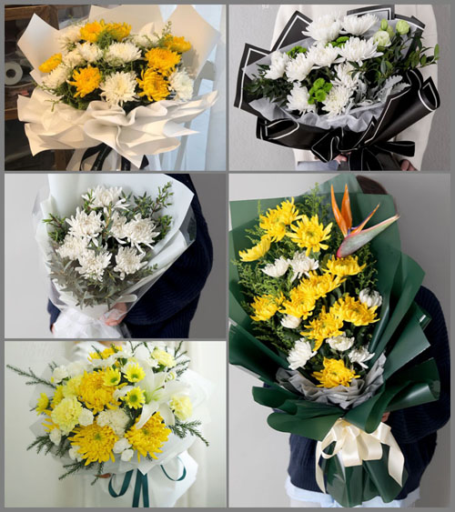 湖北孝感市大悟县东新乡村白事花束代送